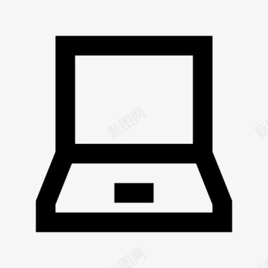 笔记本电脑多媒体材料图标图标