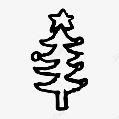 圣诞树展示件对象图标图标