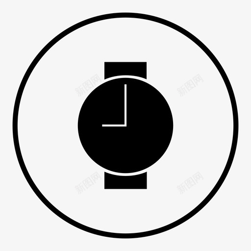 手表表顺时针图标svg_新图网 https://ixintu.com 手表 表顺时针