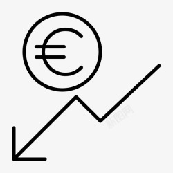 通胀欧元通胀无线爆发图标高清图片