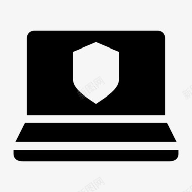 笔记本电脑安全防护笔记本电脑屏幕图标图标