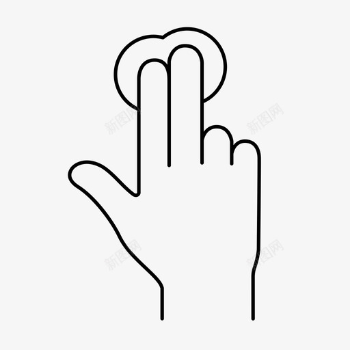 两个手指点击点击滑动图标svg_新图网 https://ixintu.com 两个手指点击 屏幕 手势1 按钮 控制 滑动 点击 界面 触摸