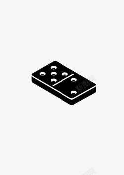 赛车七点多米诺骨牌游戏棋子图标高清图片