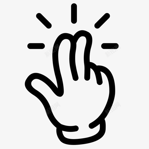 两个手指点击两个点击两个手指图标svg_新图网 https://ixintu.com 两个手指 两个手指点击 两个点击 两次点击 双击 手 手势 选择