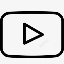 YouTube的应用程序标识视频播放器vcd软件图标高清图片
