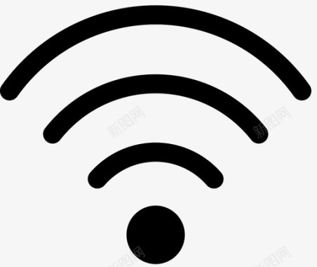wifi免费互联网在线链接图标图标