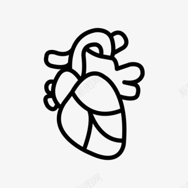 心脏脉搏氧气图标图标