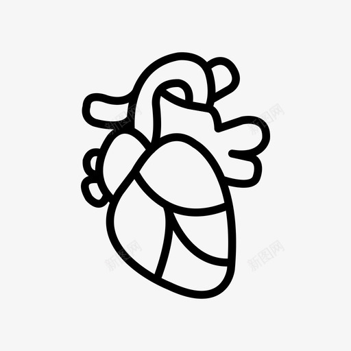 心脏脉搏氧气图标svg_新图网 https://ixintu.com 器官 心室 心房 心脏 心跳 氧气 爱 脉搏 营养 血管 身体