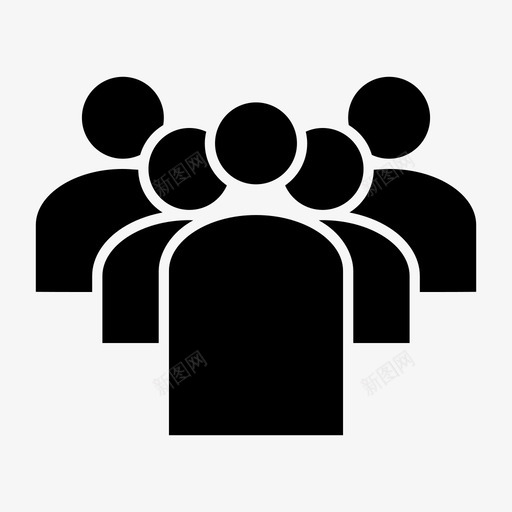 领导多个用户导师图标svg_新图网 https://ixintu.com 人员 多个用户 导师 支持者 教练 直接 组用户 群组 跟随 领导