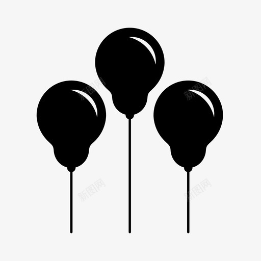 气球聚脂薄膜轻质图标svg_新图网 https://ixintu.com 乐趣 乳胶 庆祝 气球 氦气 生日 聚会 聚脂薄膜 装饰 轻质