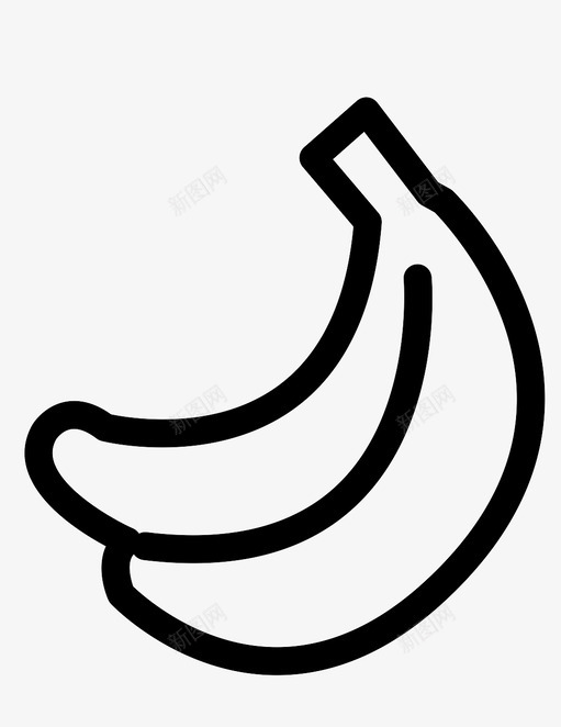 banana图标svg_新图网 https://ixintu.com banana