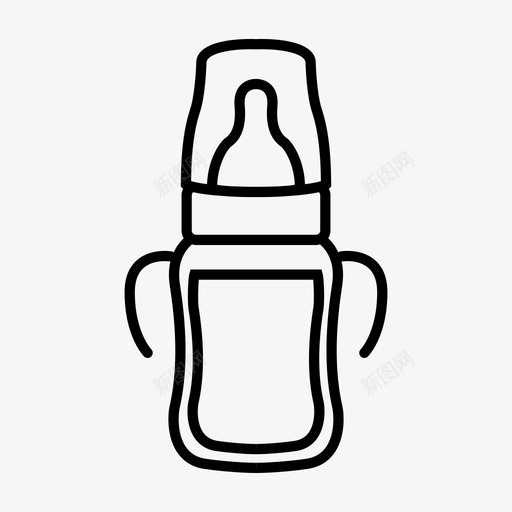 婴儿奶瓶把手盖幼儿图标svg_新图网 https://ixintu.com 婴儿奶瓶把手盖 幼儿