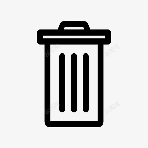 垃圾桶碎石移除图标svg_新图网 https://ixintu.com 删除 垃圾 垃圾桶 碎片 碎石 移动和网络 移除