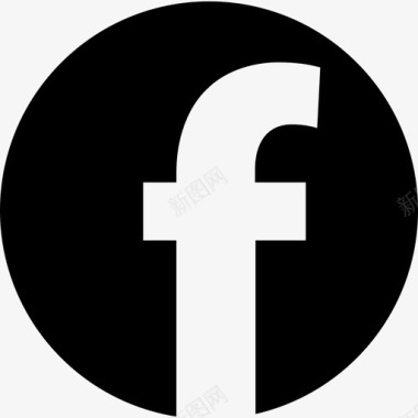 圆形Facebook标志社交universalicons图标图标