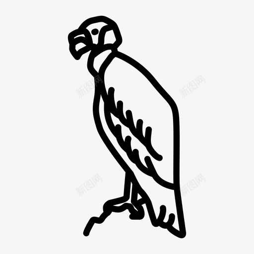秃鹫动物鸟图标svg_新图网 https://ixintu.com 动物 展示品 猛禽 玩具 秃鹫 绘画 野生动物 食腐动物 鸟