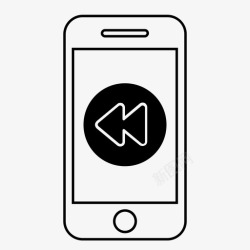 iphone控件倒带按钮单元格图标高清图片
