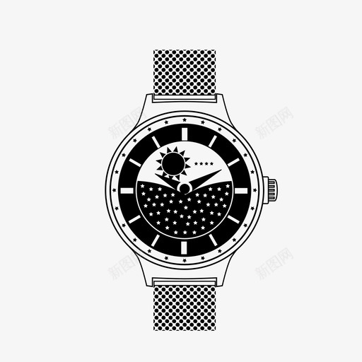 手表配件手臂图标svg_新图网 https://ixintu.com 手臂 手表 时钟 时间 昼夜 腕表 配件 钟表