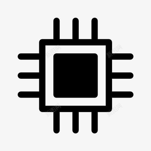 微型芯片存储器小型图标svg_新图网 https://ixintu.com 处理器 存储器 小型 微型 微型芯片 微芯片 计算机 集成电路