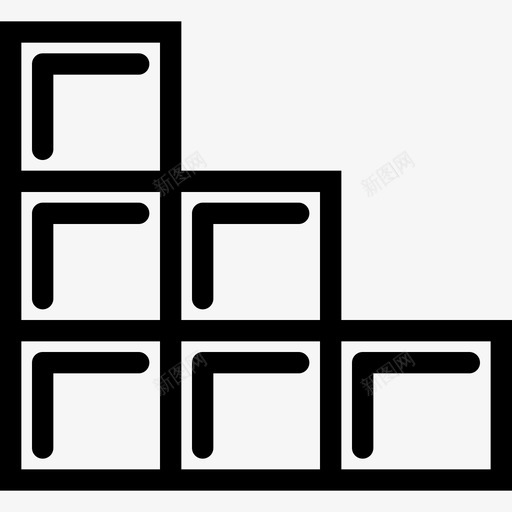 瓷砖工具潮汐图标svg_新图网 https://ixintu.com 互联网 伤口 修复 工具 建筑 建筑轮廓2 振荡 潮汐 瓷砖 脉冲