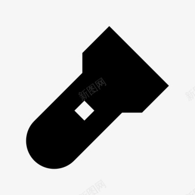 火炬电子和设备材料图标图标