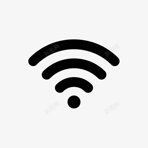 wifi无线电移动图标svg_新图网 https://ixintu.com wifi 互联网 无线 无线电 热点 移动 蜂窝 连接 迷你符号第2卷 通信