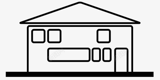 房屋土坯建筑图标svg_新图网 https://ixintu.com 住宅 土坯 家庭 建筑 房屋 空间 结构