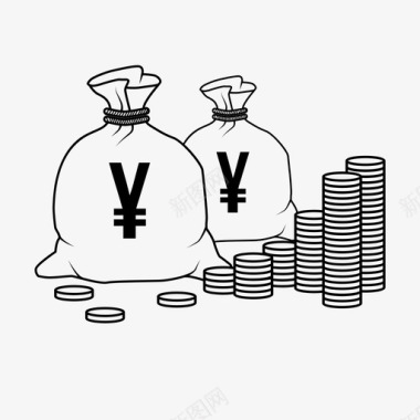 钱袋悸动智能手机图标图标