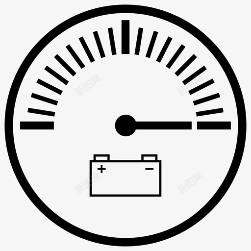 电池电量表测量表电量表图标svg_新图网 https://ixintu.com 测量表 电池电量表 电量表