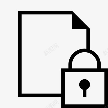 文件锁安全受保护图标图标
