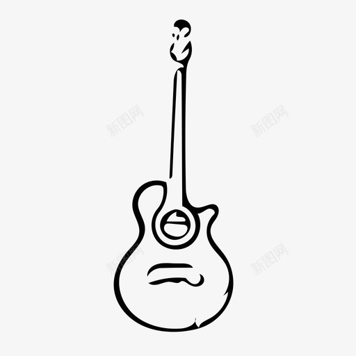 吉他图标svg_新图网 https://ixintu.com 吉他