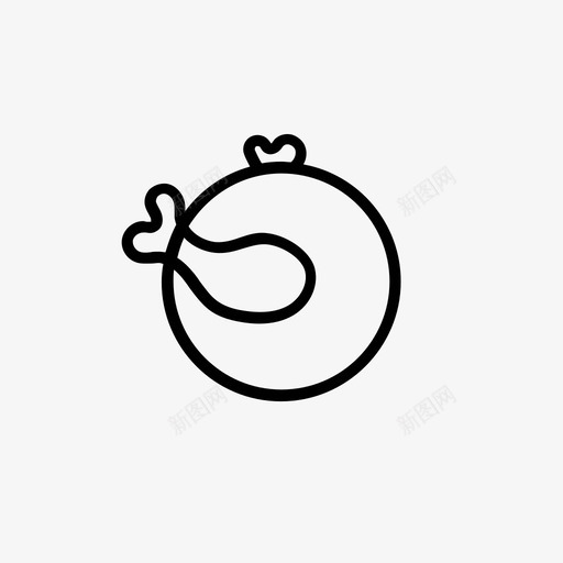 鸡食物吃图标svg_新图网 https://ixintu.com 公鸡 公鸡嘟嘟嘟嘟 吃 唱啼 圆的 在一个圆圈里 小鸡 食物 鸡