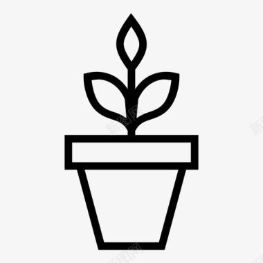 盆栽植物植物花图标图标