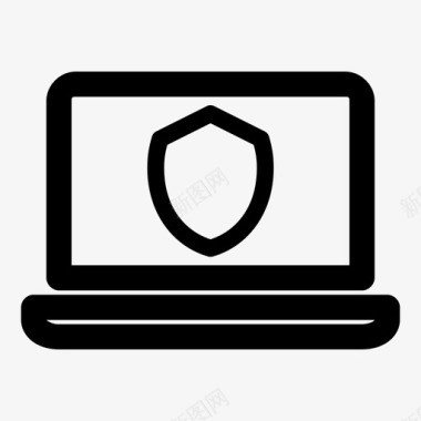 安全笔记本警告屏幕保护程序图标图标