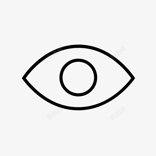 眼睛能见度观察图标svg_新图网 https://ixintu.com 手表 眼睛 睁开眼睛 能见度 虹膜 观察 观察者 角膜