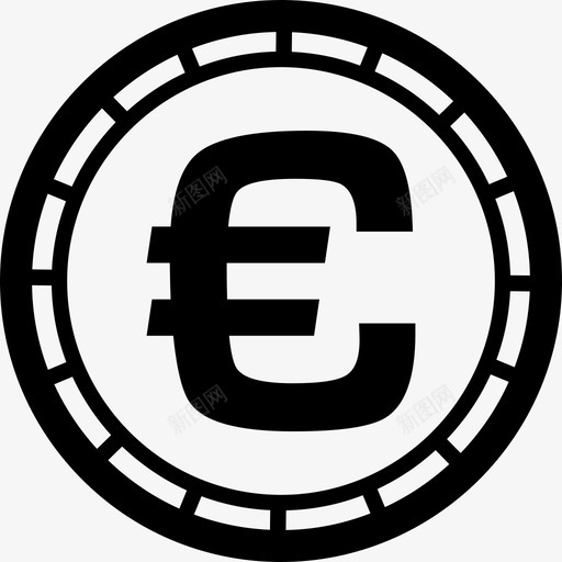 欧元硬币符号标志货币包1图标svg_新图网 https://ixintu.com 标志 欧元硬币符号 货币包1