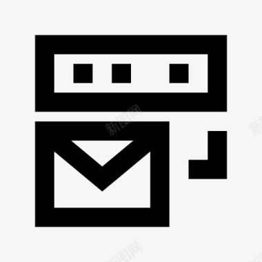 服务器邮件网络技术材料图标图标
