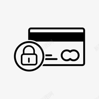 信用卡锁定支付密码图标图标