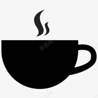 咖啡杯热巧克力泡沫图标图标