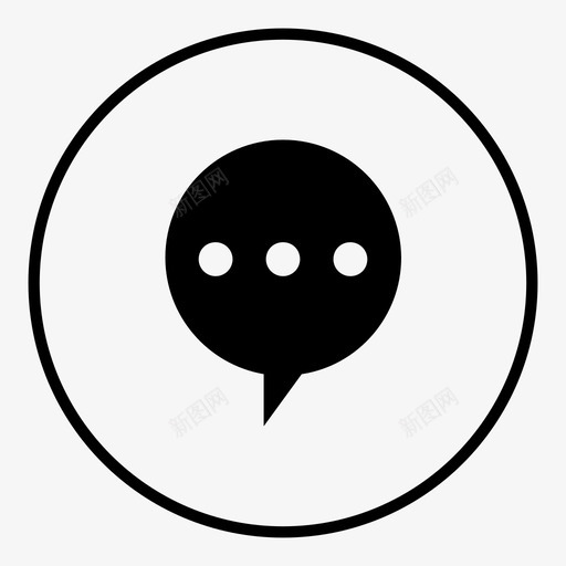 语音泡泡聊天对话图标svg_新图网 https://ixintu.com 对话 短信 短信聊天 群组 聊天 讨论 语音泡泡