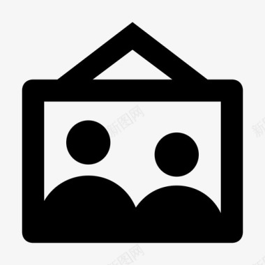 照片夫妇家庭图标图标
