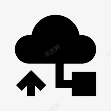 云共享网络技术材料图标图标
