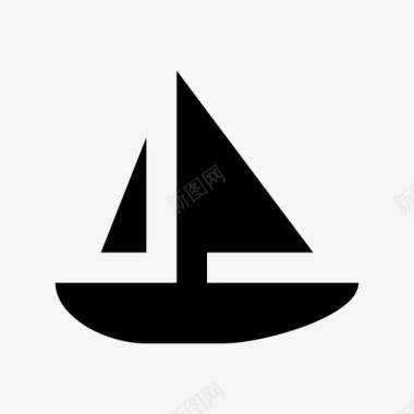 帆船游船商船图标图标