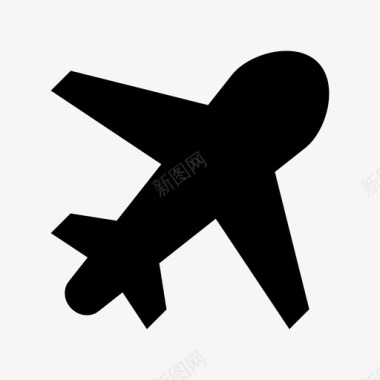 飞机旅行客机图标图标