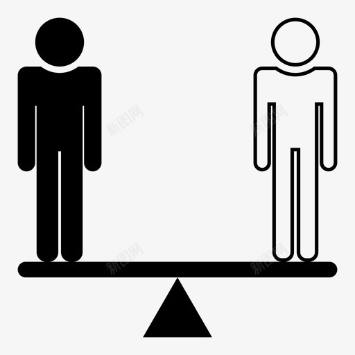 种族平等肤色公平图标svg_新图网 https://ixintu.com 人权 公平 权利 男人 相同 种族平等 肤色 重量
