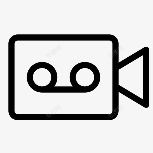 摄像机广播图像图标svg_新图网 https://ixintu.com 96x96像素完美瘦用户界面 图像 广播 应用程序接口48x48 摄像机 照片 视频 视频信息