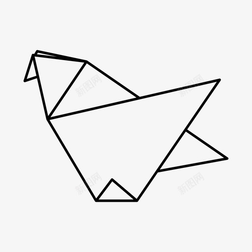 鸡折纸食物图标svg_新图网 https://ixintu.com 动物 折纸 折纸动物 纸 胆固醇 脂肪 苍蝇 食物 鸟 鸡 鸡蛋