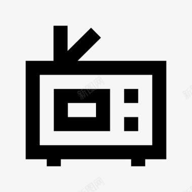 电视酒店服务材料图标图标