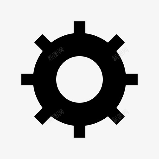 齿轮旋转设置图标svg_新图网 https://ixintu.com 商业和办公材料实体图标 工作 旋转 机器 设置 零件 齿轮