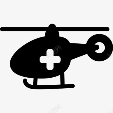 医疗直升机运输医疗图标图标