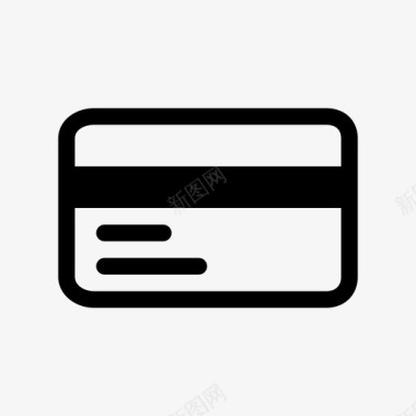 信用卡购物卡塑料图标图标